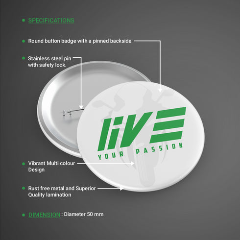 Live Your Passion W Badge