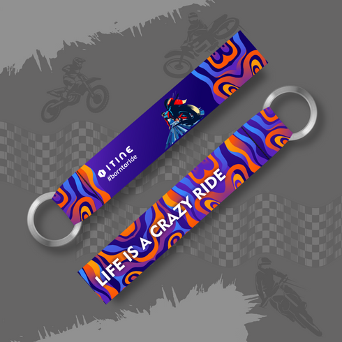 Life Is Crazy Ride Keytag