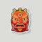 Red Mask Sticker