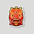 Red Mask Sticker