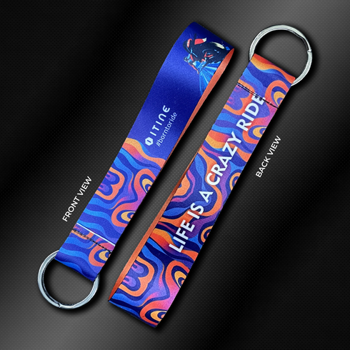 Life Is Crazy Ride Keytag