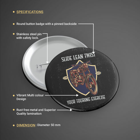 Side Lean Twist Badge