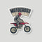 Motocross Rebel Sticker