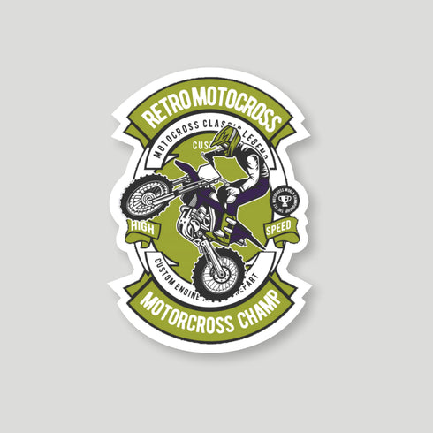 Retrocross Sticker