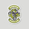 Retrocross Sticker