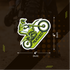 Rugged Bike Sticker