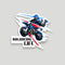 Balancing Life Blue Sticker
