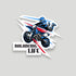 Balancing Life Blue Sticker