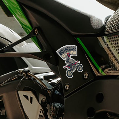 Motocross Rebel Sticker